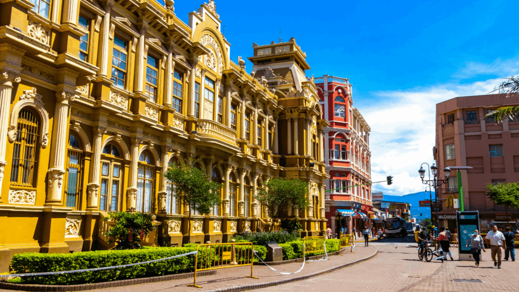 Historic architecture in downtown San José, Costa Rica